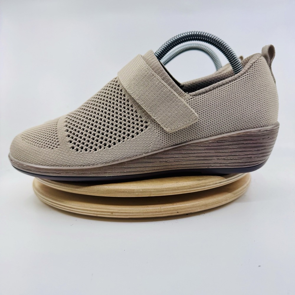 Orthofeet Eve Shoes Womens 10 M Beige Knit Mary Jane Orthopedic Comfort 74002